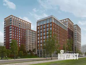 2-к квартира, строящийся дом, 42м2, 9/21 этаж