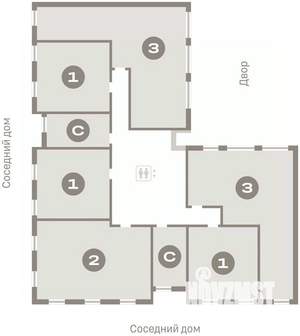 3-к квартира, вторичка, 92м2, 5/23 этаж