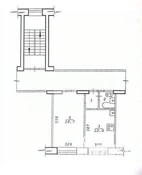 1-к квартира, вторичка, 36м2, 2/5 этаж