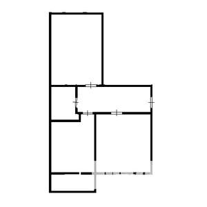 2-к квартира, вторичка, 58м2, 1/5 этаж