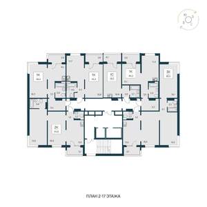 1-к квартира, вторичка, 44м2, 13/17 этаж