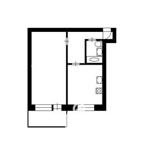 1-к квартира, вторичка, 31м2, 3/5 этаж
