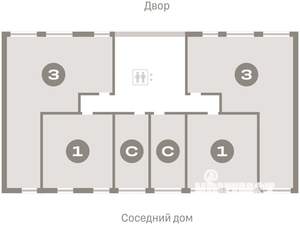 3-к квартира, вторичка, 84м2, 2/23 этаж
