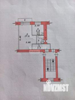 1-к квартира, вторичка, 31м2, 4/5 этаж