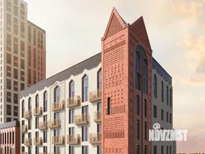 1-к квартира, строящийся дом, 33м2, 7/8 этаж