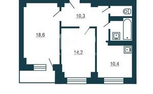 2-к квартира, вторичка, 44м2, 3/9 этаж