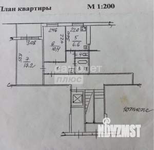 2-к квартира, вторичка, 44м2, 1/9 этаж