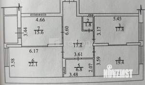 3-к квартира, вторичка, 100м2, 12/24 этаж