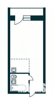 Студия квартира, вторичка, 19м2, 12/17 этаж