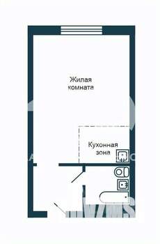 Студия квартира, вторичка, 19м2, 1/5 этаж