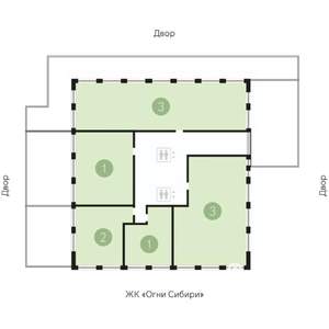 3-к квартира, сданный дом, 341м2, 3/16 этаж