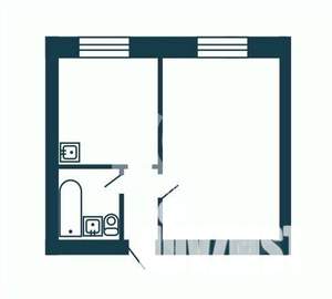 1-к квартира, вторичка, 31м2, 2/5 этаж