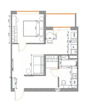 1-к квартира, вторичка, 40м2, 6/25 этаж