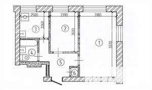 2-к квартира, вторичка, 43м2, 1/5 этаж