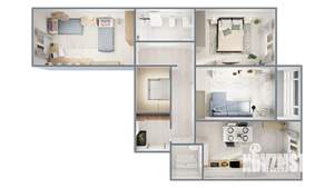 3-к квартира, вторичка, 90м2, 2/17 этаж