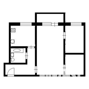 2-к квартира, вторичка, 44м2, 4/5 этаж