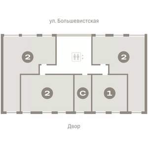 2-к квартира, вторичка, 126м2, 7/8 этаж