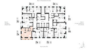 2-к квартира, вторичка, 56м2, 24/29 этаж