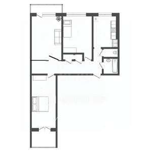 3-к квартира, вторичка, 60м2, 3/9 этаж