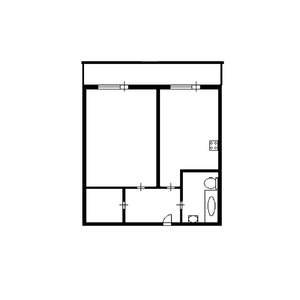 1-к квартира, вторичка, 39м2, 7/13 этаж