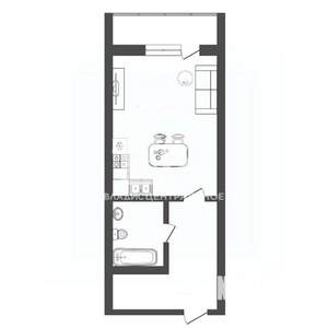 Студия квартира, вторичка, 25м2, 8/8 этаж