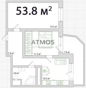 2-к квартира, вторичка, 62м2, 16/16 этаж