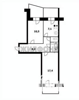 2-к квартира, вторичка, 47м2, 5/9 этаж