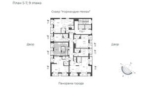 Студия квартира, вторичка, 37м2, 7/17 этаж