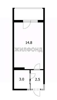 1-к квартира, вторичка, 20м2, 2/10 этаж