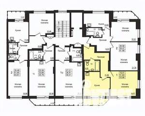 1-к квартира, строящийся дом, 51м2, 4/10 этаж