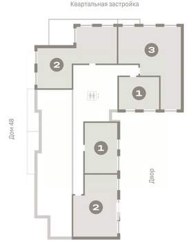2-к квартира, вторичка, 59м2, 9/9 этаж