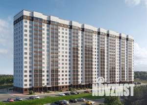 2-к квартира, строящийся дом, 45м2, 12/17 этаж