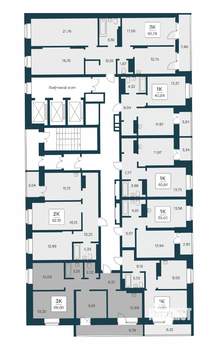 3-к квартира, вторичка, 67м2, 13/25 этаж