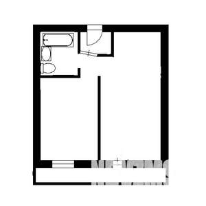 1-к квартира, вторичка, 37м2, 7/17 этаж