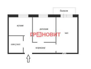 2-к квартира, вторичка, 49м2, 8/9 этаж