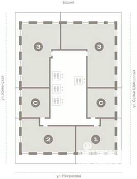 2-к квартира, вторичка, 132м2, 30/30 этаж