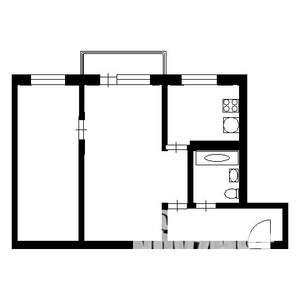 2-к квартира, вторичка, 46м2, 4/5 этаж