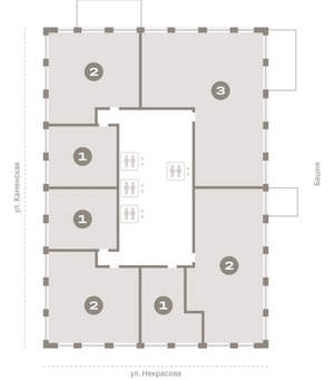 2-к квартира, вторичка, 109м2, 3/30 этаж