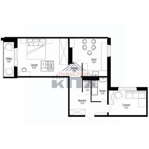 2-к квартира, строящийся дом, 76м2, 5/15 этаж