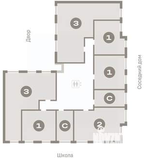 2-к квартира, вторичка, 61м2, 5/9 этаж