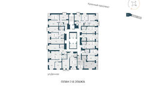 2-к квартира, вторичка, 52м2, 8/30 этаж