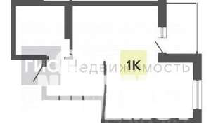 1-к квартира, вторичка, 40м2, 15/17 этаж