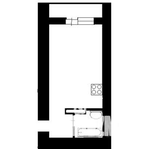 1-к квартира, вторичка, 28м2, 6/17 этаж