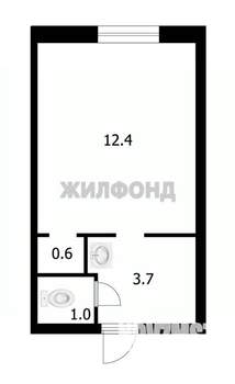1-к квартира, вторичка, 18м2, 4/5 этаж