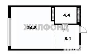 1-к квартира, вторичка, 37м2, 6/25 этаж