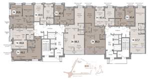 2-к квартира, вторичка, 49м2, 12/25 этаж