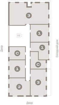 1-к квартира, вторичка, 38м2, 3/24 этаж