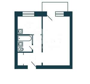 1-к квартира, вторичка, 31м2, 3/5 этаж