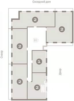 1-к квартира, вторичка, 43м2, 8/8 этаж