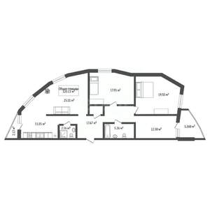 4-к квартира, вторичка, 120м2, 17/24 этаж